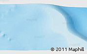Shaded Relief 3D Map of the area around 51° 27' 30" S, 75° 43' 29" E