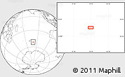 Blank Location Map of the area around 51° 27' 30" S, 79° 7' 30" E