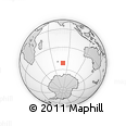 Outline Map of the Area around 51° 27' 30" S, 79° 58' 29" E, rectangular outline