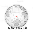 Outline Map of the Area around 51° 27' 30" S, 80° 49' 29" E, rectangular outline