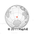 Outline Map of the Area around 51° 27' 30" S, 81° 40' 30" E, rectangular outline