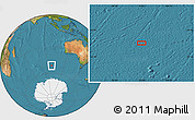 Satellite Location Map of the area around 51° 27' 30" S, 97° 49' 29" E