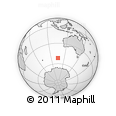 Outline Map of the Area around 51° 51' 10" S, 105° 28' 29" E, rectangular outline