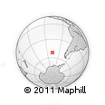 Outline Map of the Area around 51° 51' 10" S, 107° 1' 30" W, rectangular outline