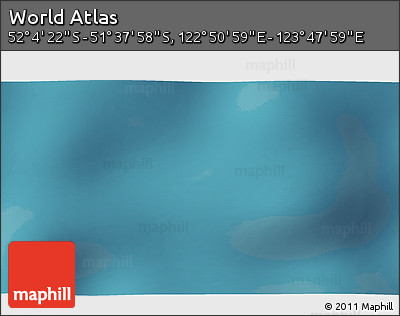 Satellite 3D Map of the Area around 51° 51' 10" S, 123° 19' 29" E