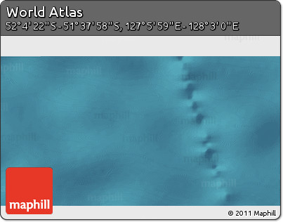 Satellite 3D Map of the Area around 51° 51' 10" S, 127° 34' 30" E