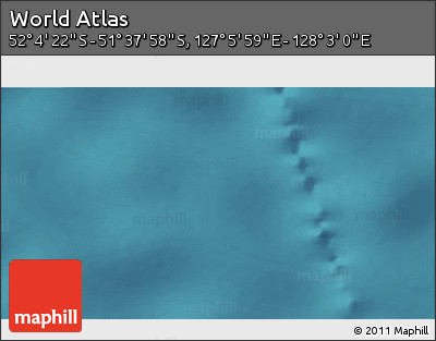 Satellite 3D Map of the Area around 51° 51' 10" S, 127° 34' 30" E