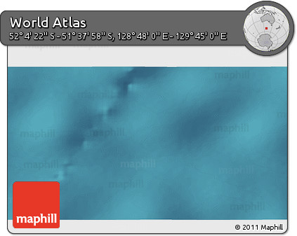 Satellite 3D Map of the Area around 51° 51' 10" S, 129° 16' 30" E