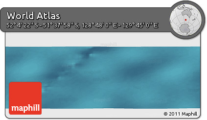 Satellite Panoramic Map of the Area around 51° 51' 10" S, 129° 16' 30" E