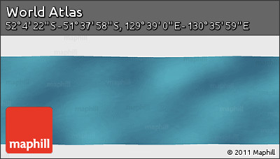 Satellite Panoramic Map of the Area around 51° 51' 10" S, 130° 7' 30" E