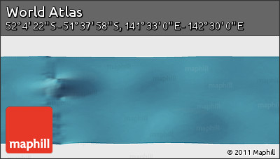 Satellite Panoramic Map of the Area around 51° 51' 10" S, 142° 1' 30" E
