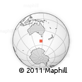 Outline Map of the Area around 51° 51' 10" S, 144° 34' 29" E, rectangular outline