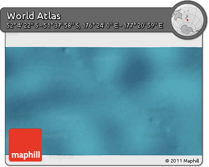Satellite 3D Map of the Area around 51° 51' 10" S, 176° 52' 30" E