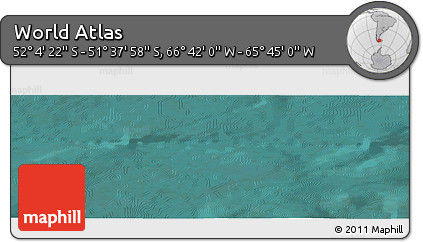 Satellite Panoramic Map of the Area around 51° 51' 10" S, 66° 13' 29" W