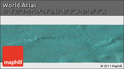 Satellite Panoramic Map of the Area around 51° 51' 10" S, 66° 13' 29" W