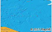 Political Map of the area around 51° 51' 10" S, 69° 37' 30" W