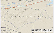 Shaded Relief Map of the area around 51° 51' 10" S, 69° 37' 30" W