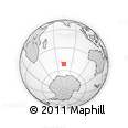 Outline Map of the Area around 51° 51' 10" S, 74° 1' 30" E, rectangular outline