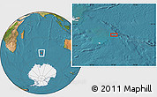 Satellite Location Map of the area around 51° 51' 10" S, 75° 43' 29" E