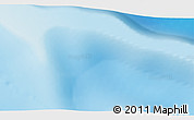 Physical 3D Map of the area around 51° 51' 10" S, 76° 34' 29" E