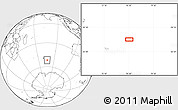 Blank Location Map of the area around 51° 51' 10" S, 76° 34' 29" E