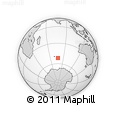 Outline Map of the Area around 51° 51' 10" S, 77° 25' 30" E, rectangular outline