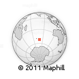 Outline Map of the Area around 51° 51' 10" S, 79° 7' 30" E, rectangular outline