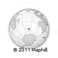 Outline Map of the Area around 51° 51' 10" S, 80° 49' 29" E, rectangular outline