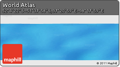 Physical Panoramic Map of the Area around 51°&nbsp;51'&nbsp;10"&nbsp;S,&nbsp;97°&nbsp;49'&nbsp;29"&nbsp;E