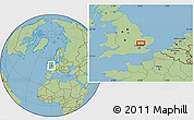 Savanna Style Location Map of Hitchin
