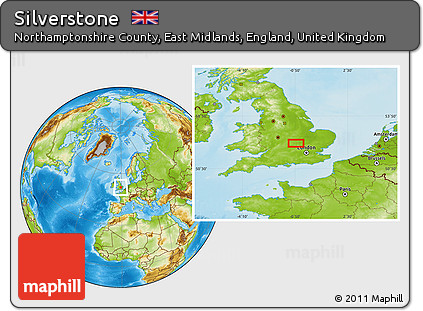 Physical Location Map of Silverstone