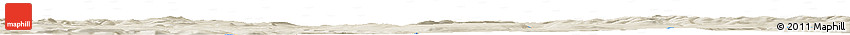 Shaded Relief Horizon Map of the Area around 52° 6' 54" N, 100° 22' 30" E