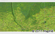 Satellite 3D Map of the area around 52° 6' 54" N, 101° 55' 30" W