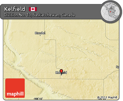 Physical Map of Kelfield
