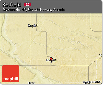 Physical Map of Kelfield