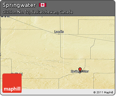 Physical Panoramic Map of Springwater