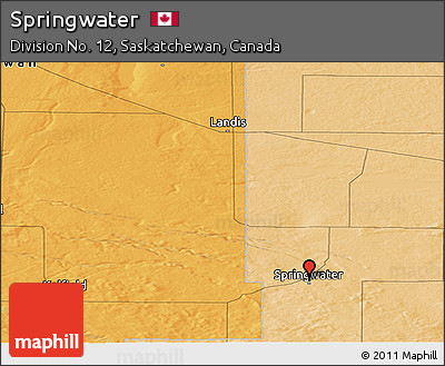 Political Panoramic Map of Springwater