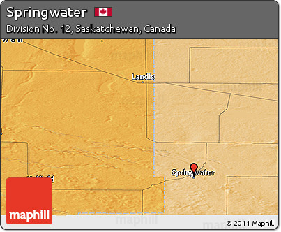 Political Panoramic Map of Springwater