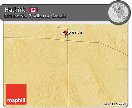 Physical 3D Map of Halkirk