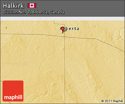 Physical 3D Map of Halkirk
