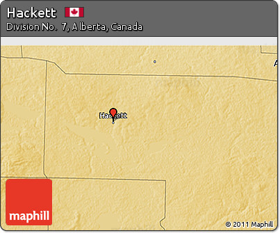 Physical 3D Map of Hackett