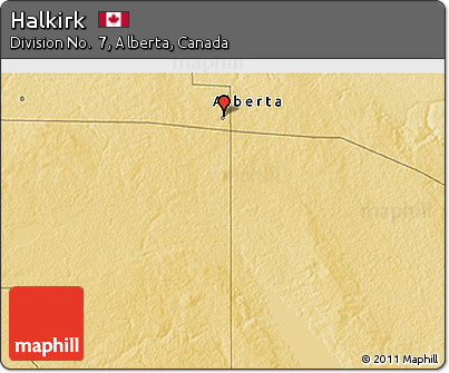 Physical 3D Map of Halkirk