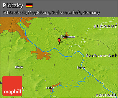 Physical 3D Map of Plötzky