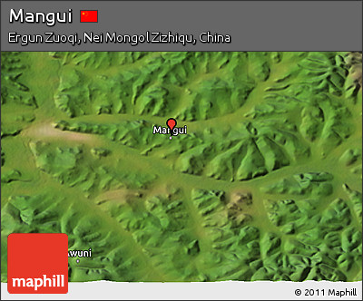 Satellite 3D Map of Mangui