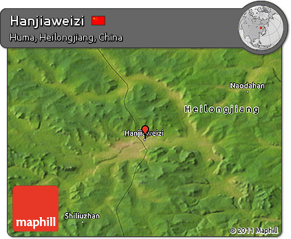 Satellite 3D Map of Hanjiaweizi