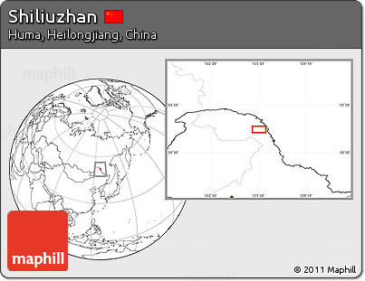 Blank Location Map of Shiliuzhan