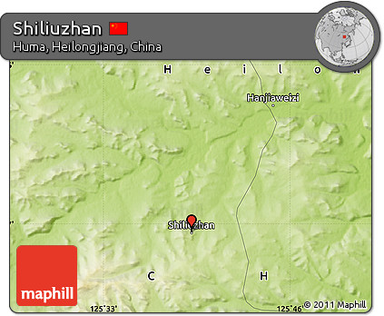 Physical Map of Shiliuzhan