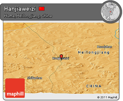 Political Panoramic Map of Hanjiaweizi