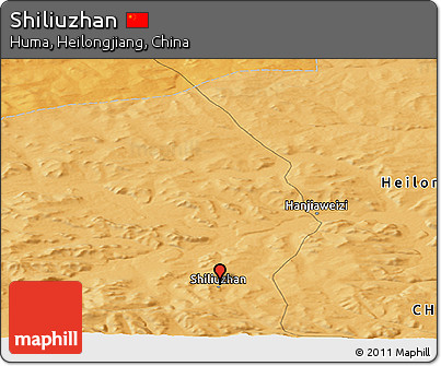 Political Panoramic Map of Shiliuzhan