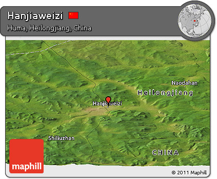 Satellite Panoramic Map of Hanjiaweizi